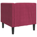 Fauteuil Chesterfield-stijl fluweel wijnrood
