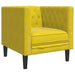 Fauteuil Chesterfield-stijl fluweel geel