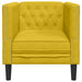 Fauteuil Chesterfield-stijl fluweel geel