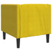 Fauteuil Chesterfield-stijl fluweel geel