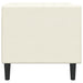 Fauteuil Chesterfield-stijl fluweel crèmekleurig