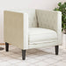Fauteuil Chesterfield-stijl fluweel crèmekleurig