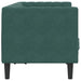 Tweezitsbank Chesterfield-stijl en bolsters fluweel donkergroen