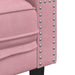 Tweezitsbank Chesterfield-stijl en bolsters fluweel roze