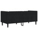 Tweezitsbank Chesterfield-stijl en bolsters fluweel zwart
