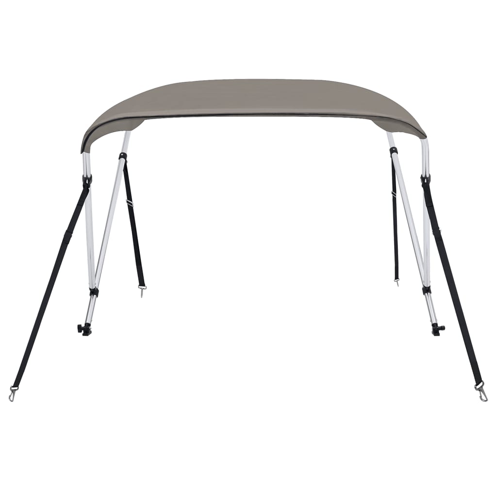 Biminitop 2 bogen 180x130x110 cm grijs