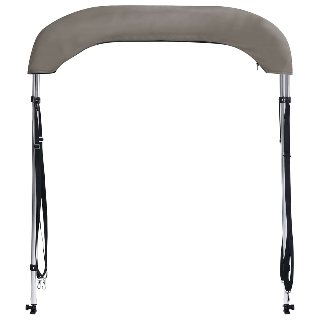 Biminitop 2 bogen 180x130x110 cm grijs