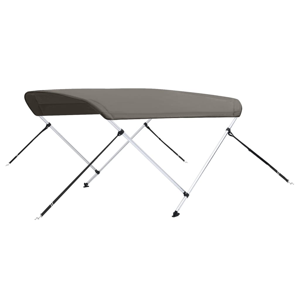 Biminitop 2 bogen 180x130x110 cm grijs