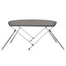 Biminitop 2 bogen 180x150x110 cm grijs