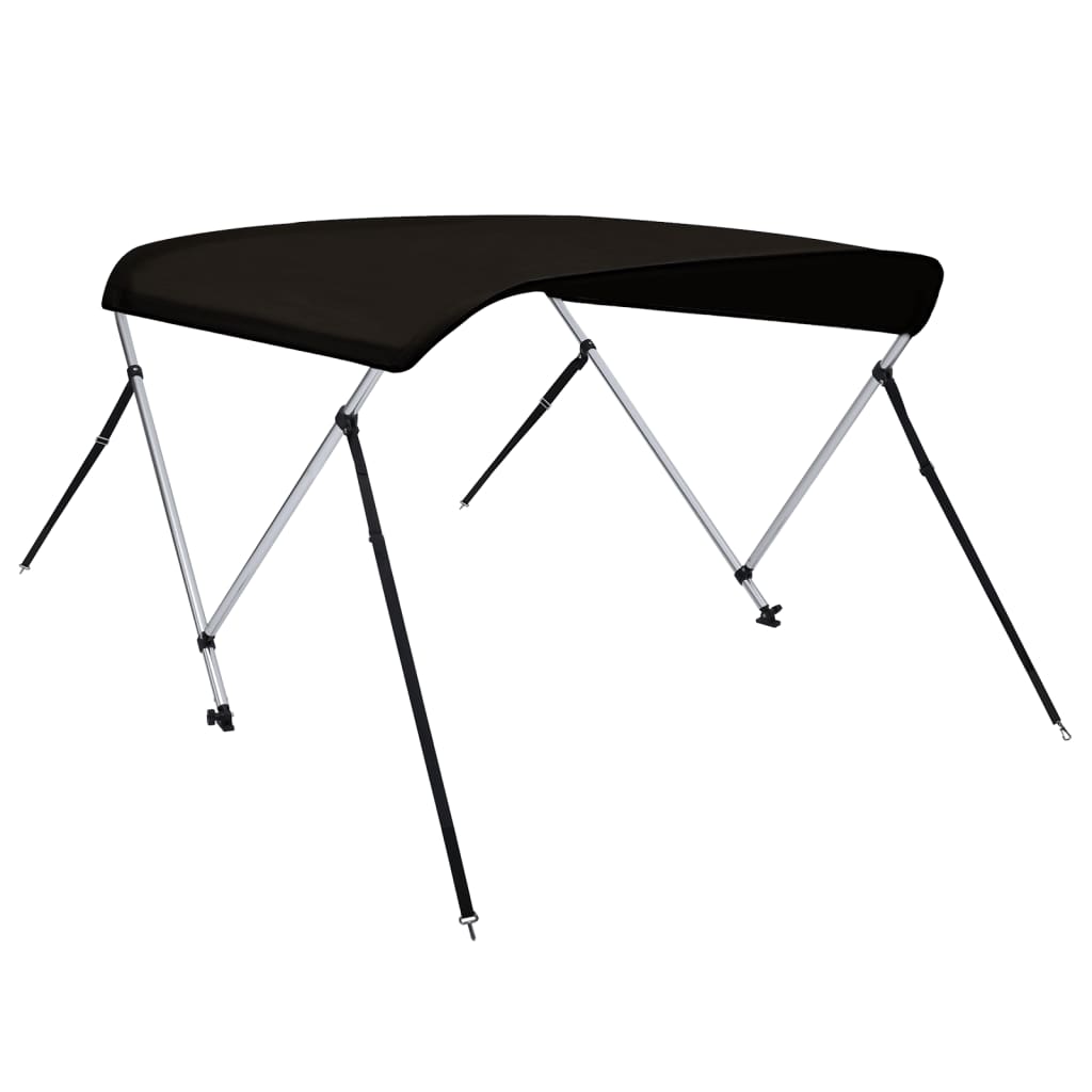 Biminitop 2 bogen 180x130x110 cm zwart