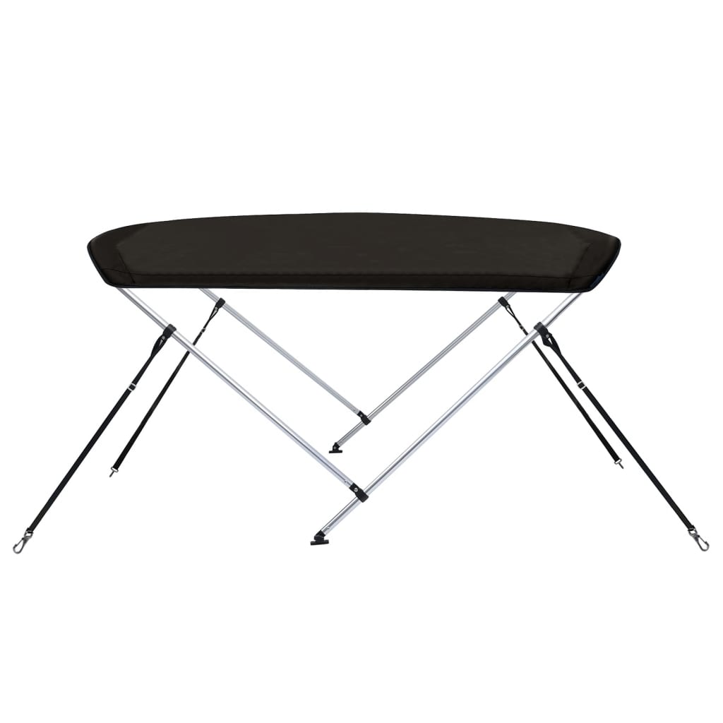 Biminitop 2 bogen 180x130x110 cm zwart