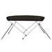 Biminitop 2 bogen 180x130x110 cm zwart