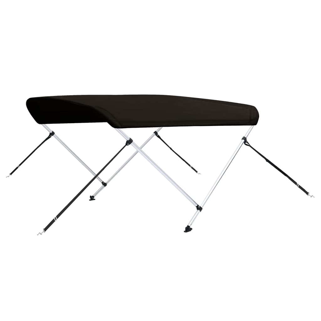 Biminitop 2 bogen 180x130x110 cm zwart