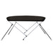 Biminitop 2 bogen 180x150x110 cm zwart