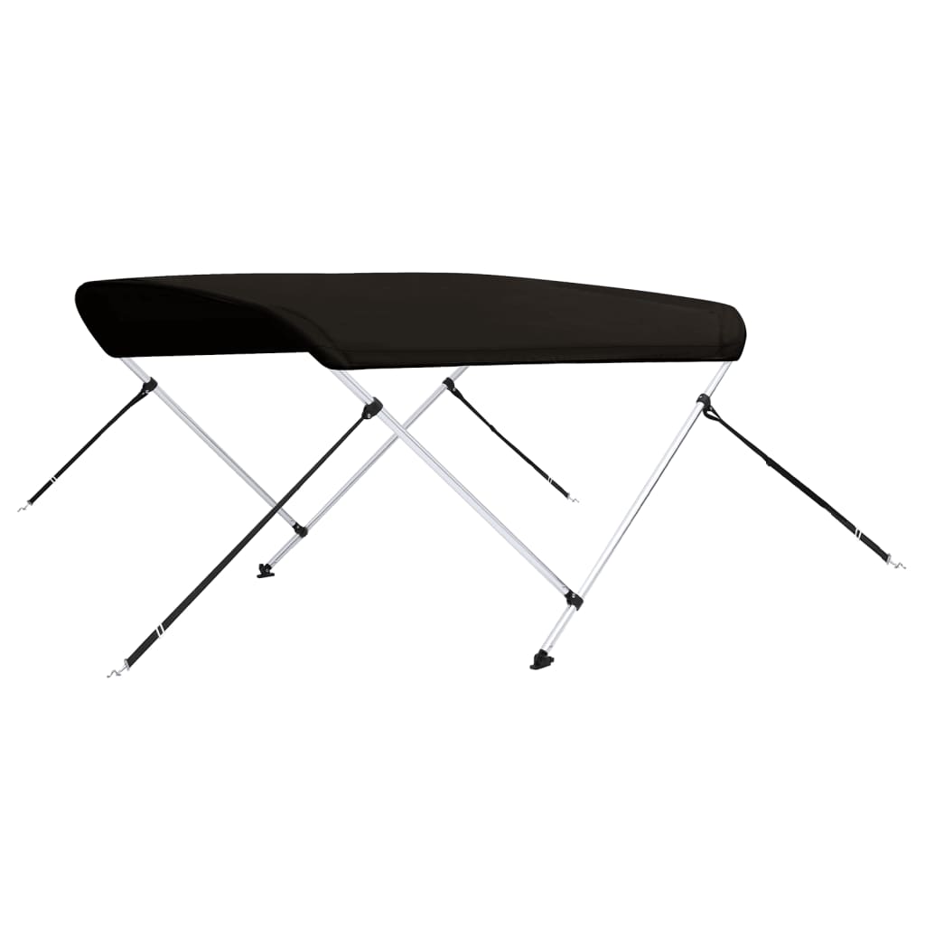 Biminitop 2 bogen 180x150x110 cm zwart
