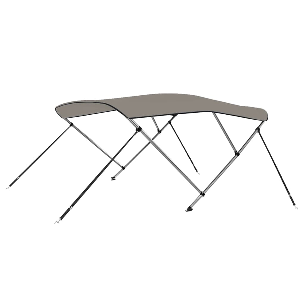 Biminitop 3 bogen 183x180x137 cm grijs
