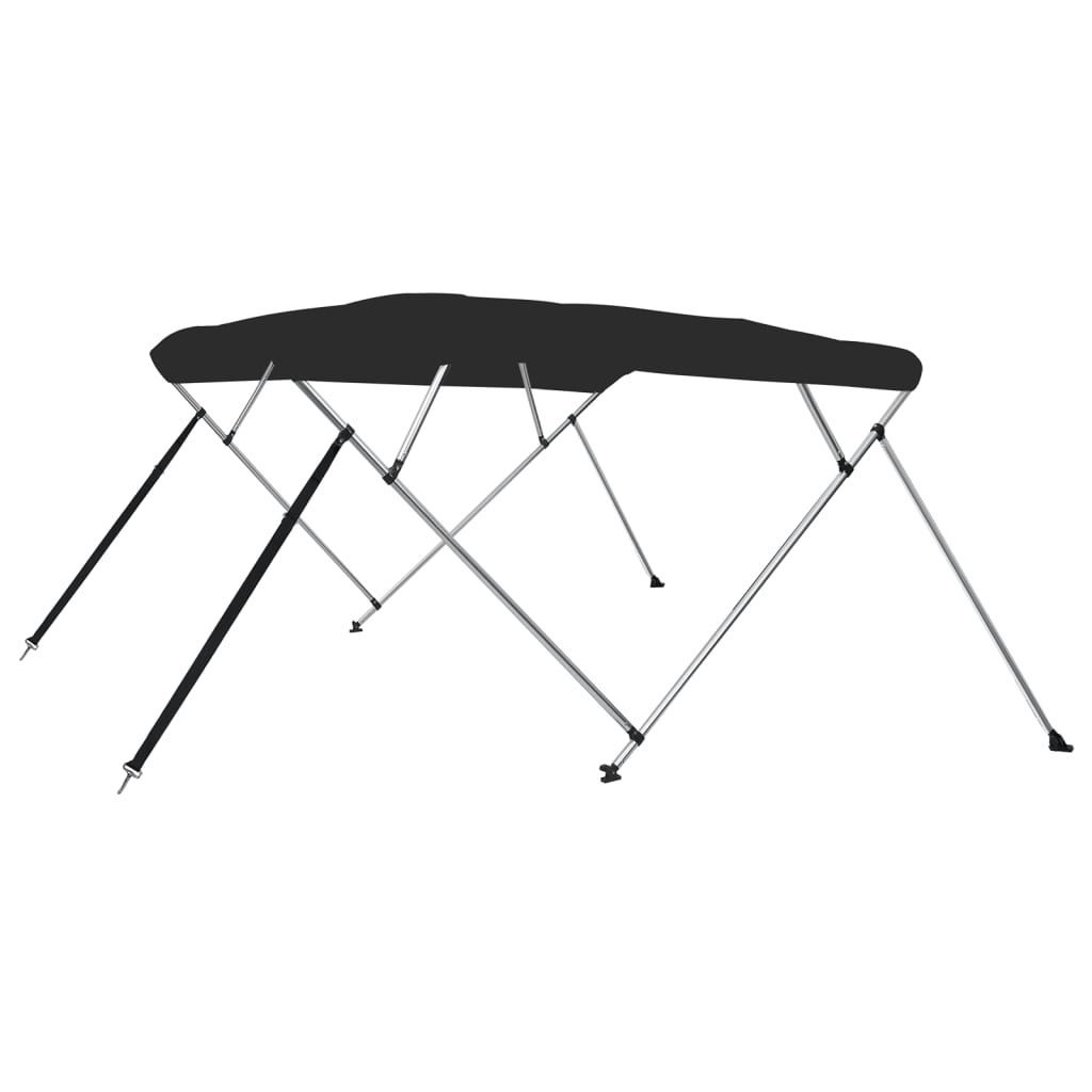Biminitop 4 bogen 243x210x137 cm zwart