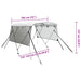 Biminitop 3 bogen met mesh zijwanden 183x(137-152)x137 cm