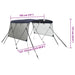 Biminitop 3 bogen met mesh zijwanden 183x(137-152)x137 cm