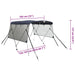 Biminitop 3 bogen met mesh zijwanden 183x(154-167)x137 cm
