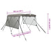 Biminitop 3 bogen met mesh zijwanden 183x(137-152)x137 cm