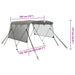 Biminitop 3 bogen met mesh zijwanden 183x(154-167)x137 cm