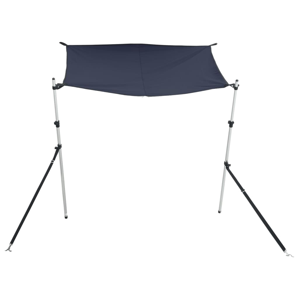 Schaduwdoek T-top 170x170x(115-183) cm blauw