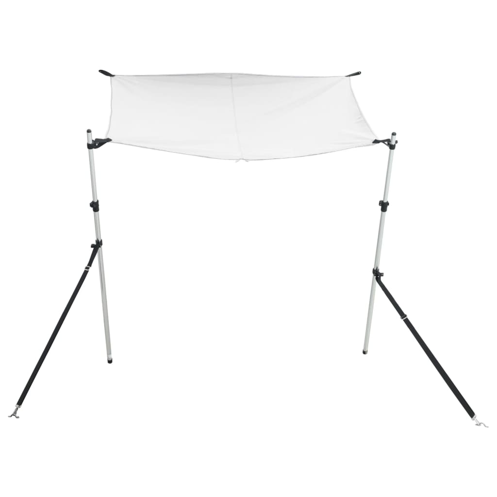 Schaduwdoek T-top 170x208x(115-183) cm wit