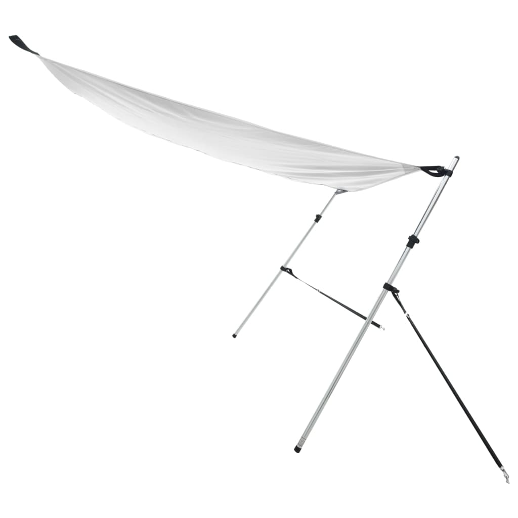 Schaduwdoek T-top 170x208x(115-183) cm wit