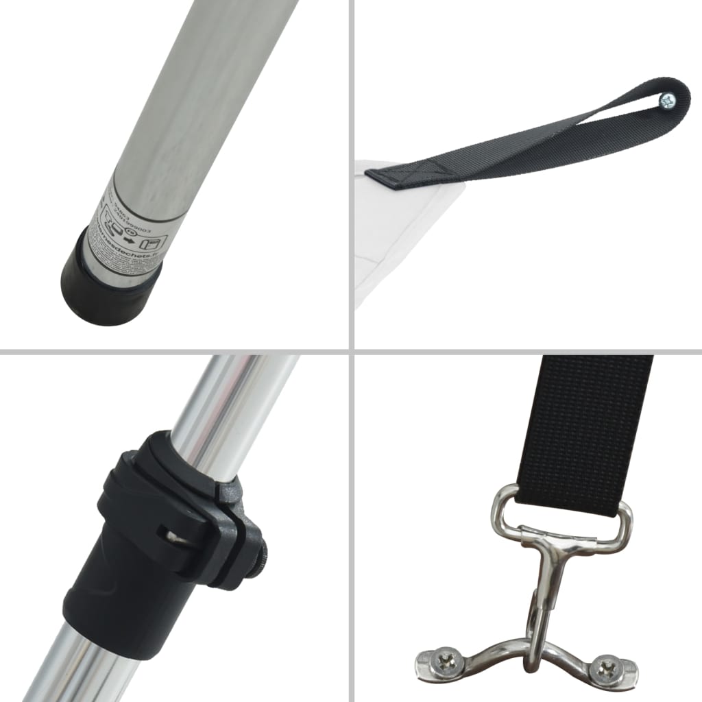 Schaduwdoek T-top 170x208x(115-183) cm wit