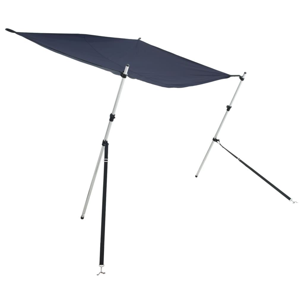 Schaduwdoek T-top 170x208x(115-183) cm marineblauw