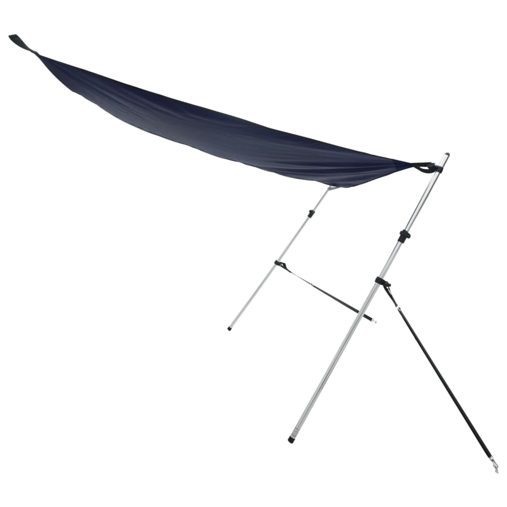Schaduwdoek T-top 170x208x(115-183) cm marineblauw