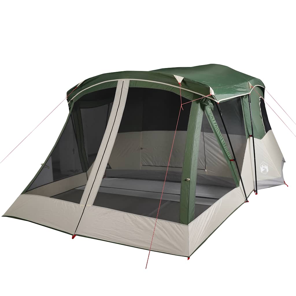 Tent met luifel 4-persoons waterdicht groen