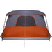 Tent met luifel 4-persoons waterdicht oranje