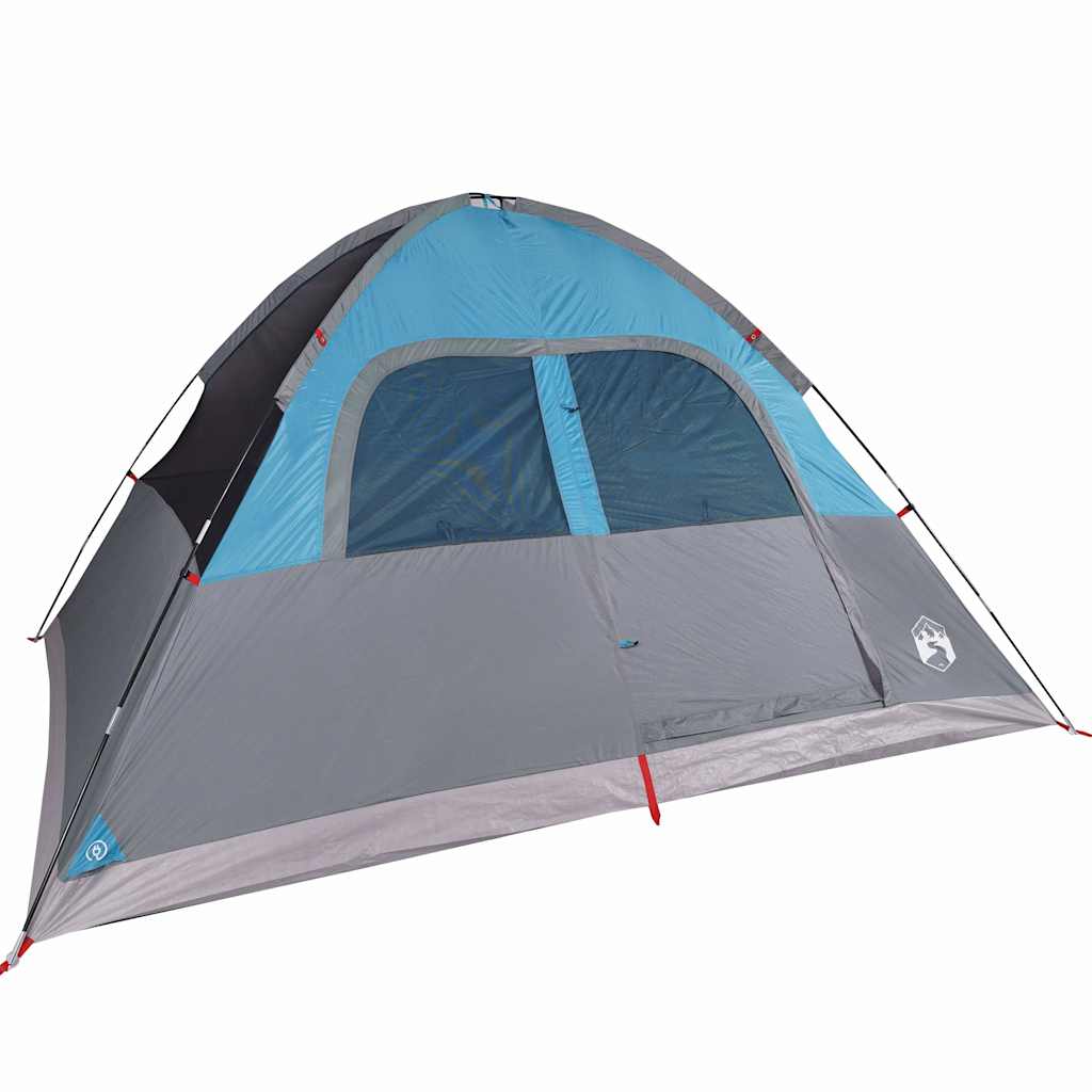 Koepeltent 6-persoons waterdicht blauw