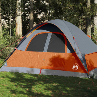 Koepeltent 6-persoons waterdicht oranje
