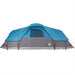 Koepeltent voor gezin 11-persoons waterdicht blauw