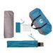 Opbergtent waterdicht blauw