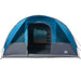 Tunneltent 7-persoons waterdicht blauw