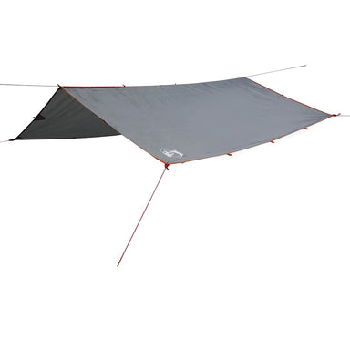 Kampeerluifel waterdicht 360x294 cm grijs en oranje