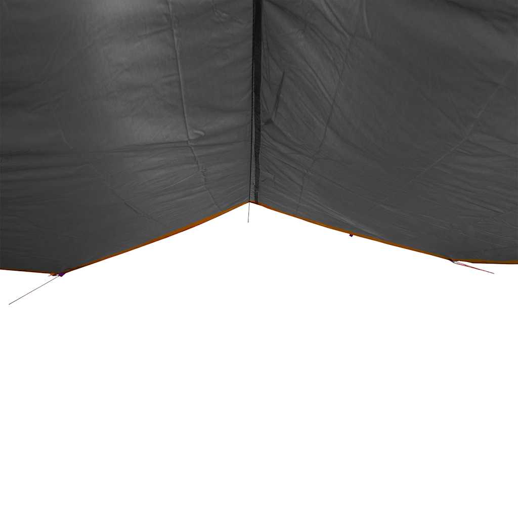 Kampeerluifel waterdicht 360x294 cm grijs en oranje