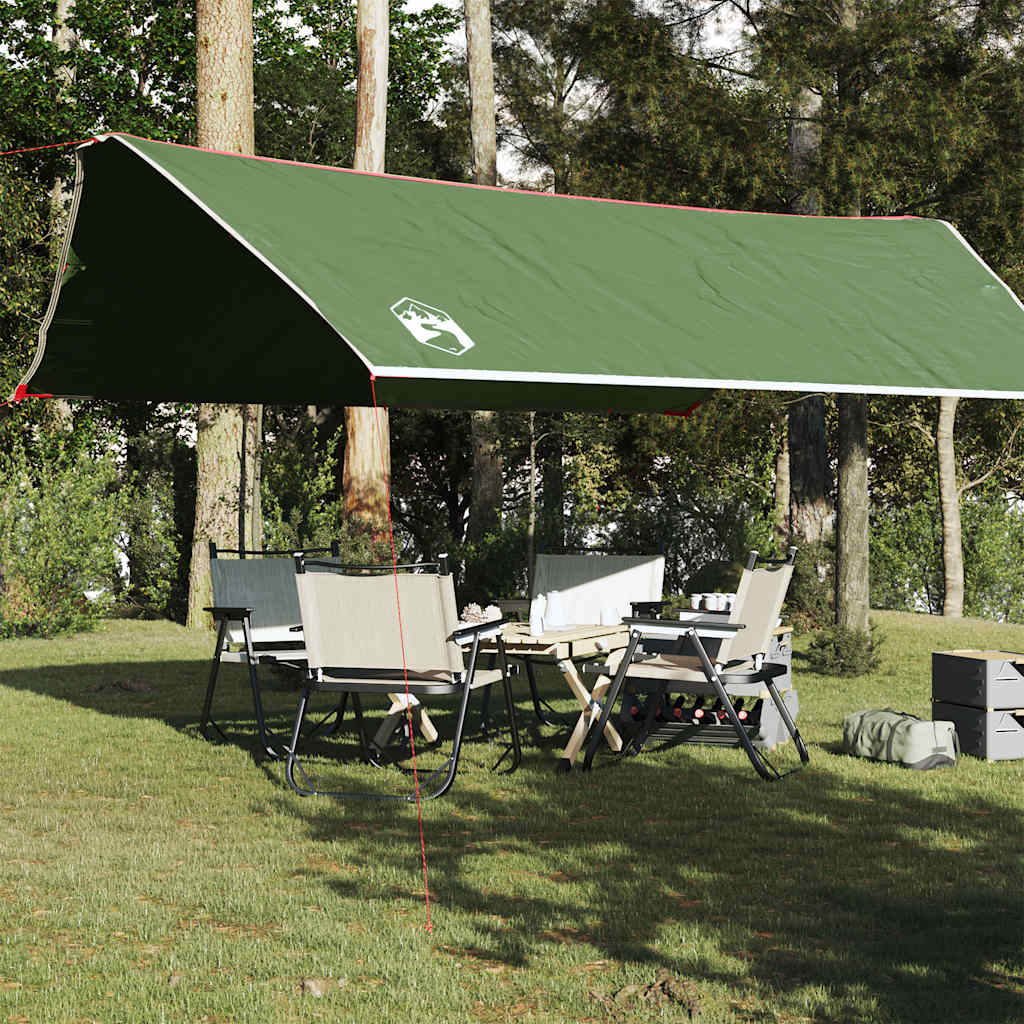Kampeerluifel waterdicht 500x294 cm groen