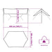 Kampeerluifel waterdicht 430x380x210 cm groen