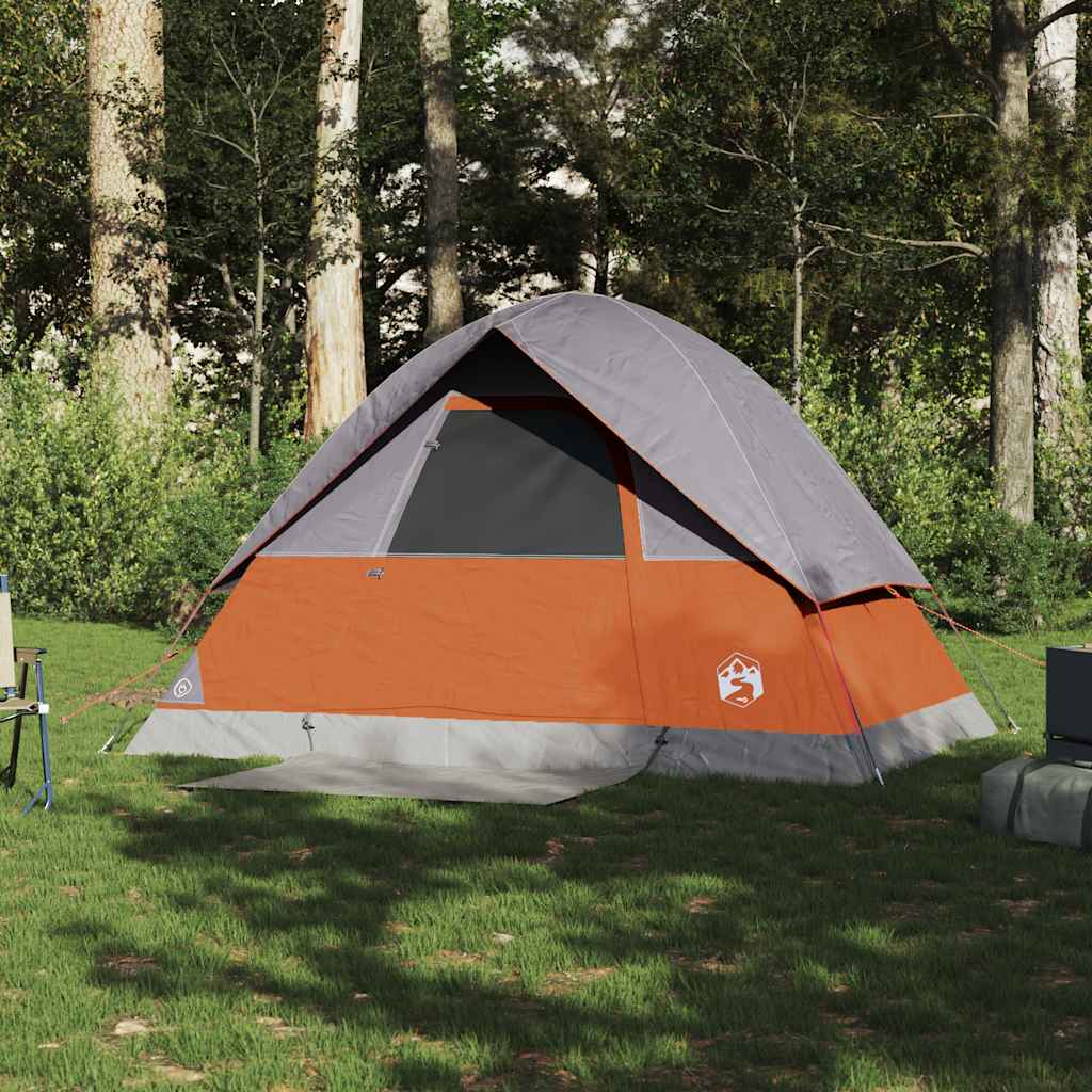 Koepeltent 2-persoons waterdicht oranje