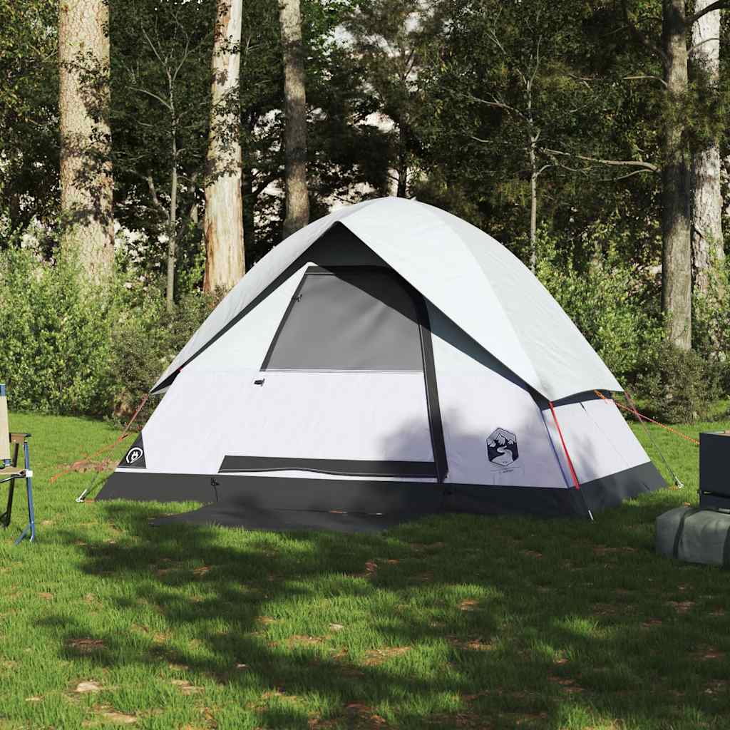 Koepeltent 2-persoons waterdicht verduisterend stof wit