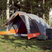 Tent 4-persoons waterdicht grijs en oranje
