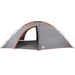 Tent 8-persoons waterdicht grijs en oranje
