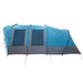 Tunneltent voor gezin 8-persoons waterdicht blauw