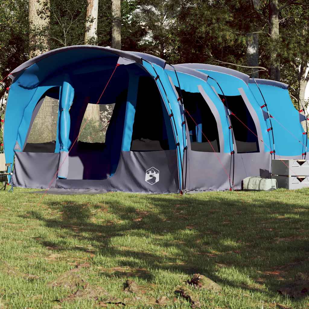 Tunneltent voor gezin 8-persoons waterdicht blauw