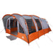 Tunneltent 8-persoons waterdicht grijs